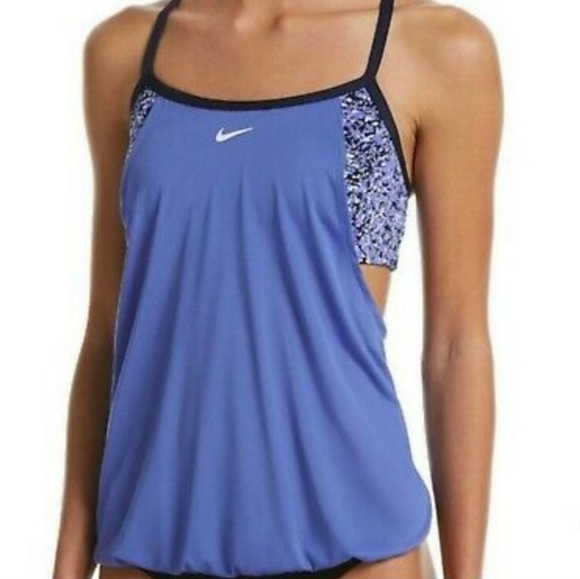 nike swim top nike essential layered tankini top